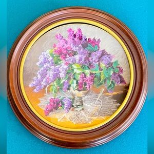 Collector Plate W.S. George “Lilacs” Flowers of Your Garden series EUC Limited